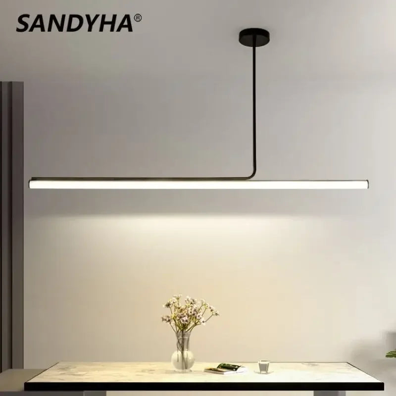  Lustre Bande Suspension Nordique Design Minimaliste