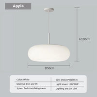 Suspension LED "Nordic Stripes Cream & Apples"