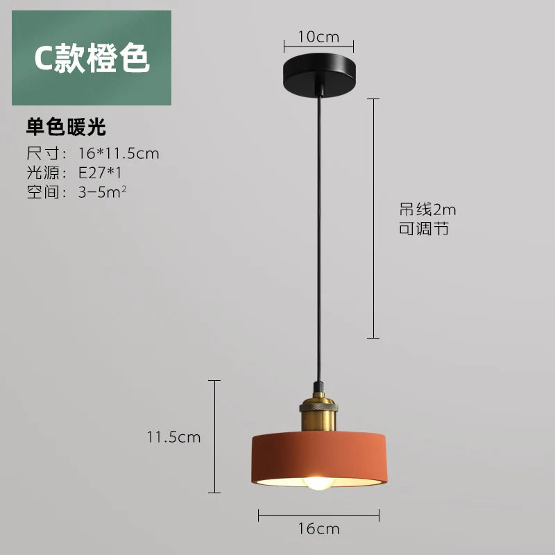 Suspension LED Industrielle chic