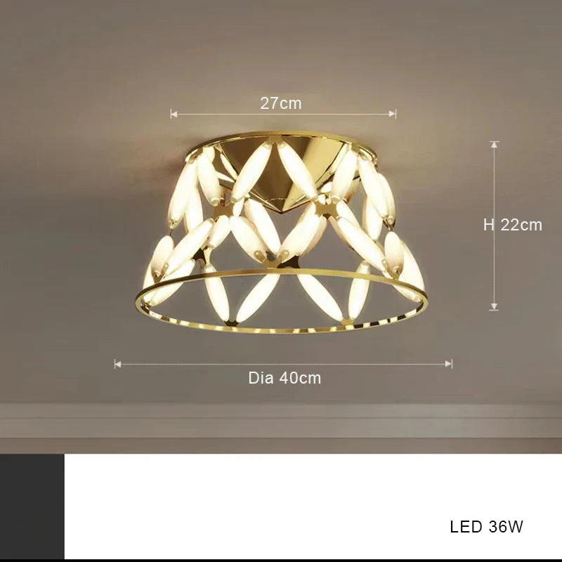 Plafonnier LED Minimaliste Moderne avec Abat-Jour Fantaisie: Style Durable