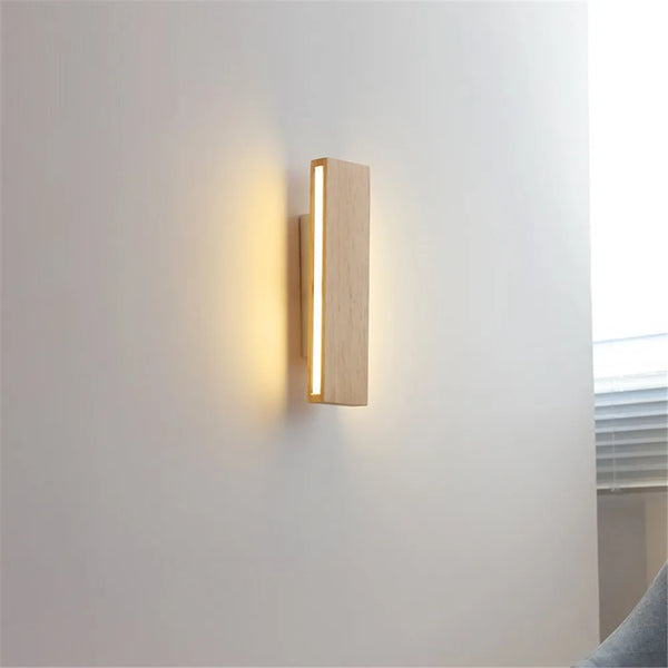 Applique Murale LED en Bois Moderne Décorative d'Intérieur