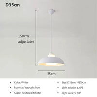 Suspension LED nordique minimaliste à tête unique - Design Scandinave
