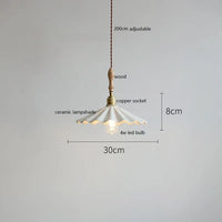 Suspension LED Conique Design en Céramique