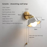 Applique murale LED nordique en céramique