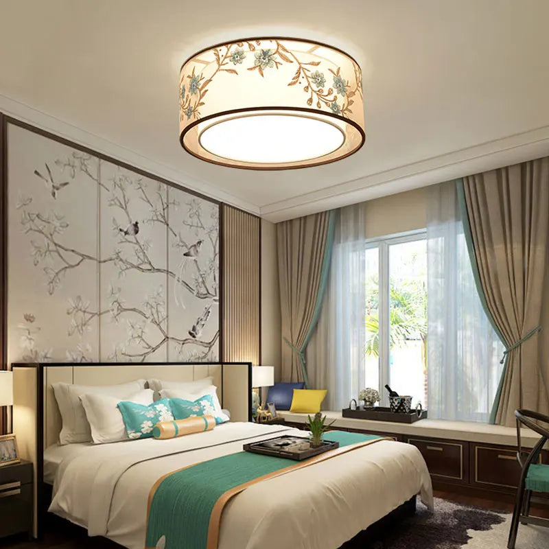 Lustre Chinois Plafonnier Chinoiserie pour Chambre Rétro