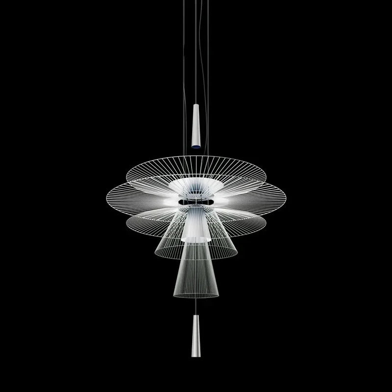 Lustre de Luxe Sandyha LED en Métal - Lampe Suspendue Décorative