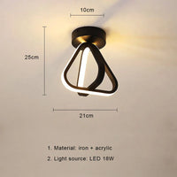 Plafonnier LED Nordique Moderne avec Télécommande Dimmable - Éclairage d'Intérieur