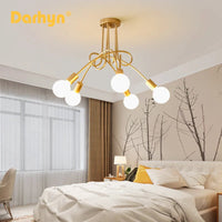 Lustre Branché Minimaliste en Forme de Branche Plafonnier Plaqué Or pour Hôtel, Restaurant, Salon, Cuisine et Chambre