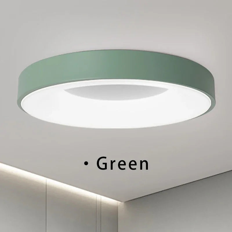 Plafonnier LED nordique contemporain circulaire Lumina