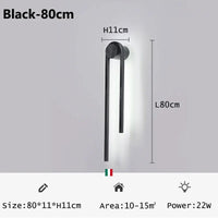 Applique murale LED en forme de U pour une décoration nordique moderne.