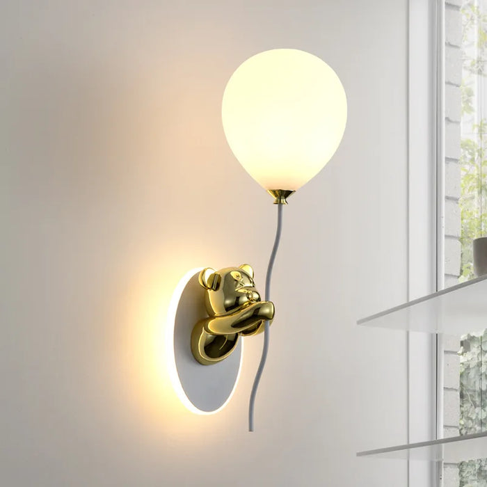 Applique murale nordique LED Ours Ballon - Collection Créative