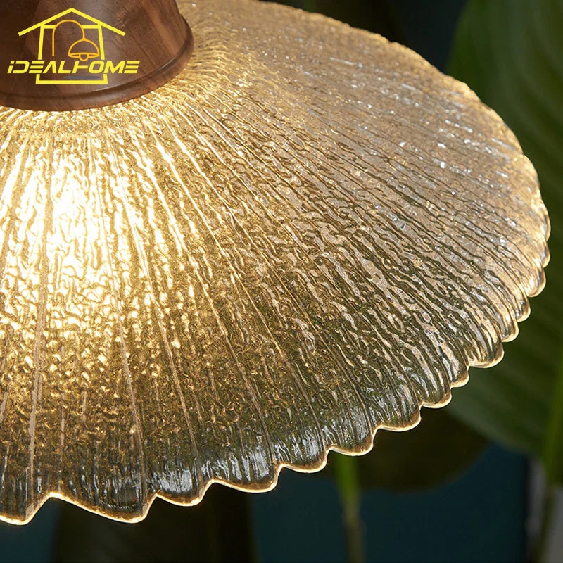 Nordique In - Suspension de lumière chaude LED  en cuivre et verre