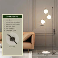 Lampadaire LED Nordic Triple