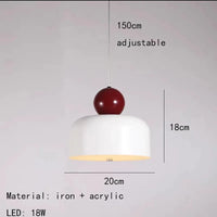 Lustre LED tendance avec cordon métallique ajustable - Livraison directe
