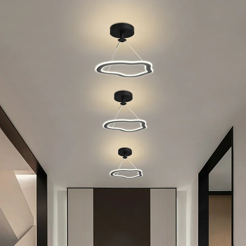 Lustre Nordique Épuré pour Balcon Bar Restaurant LED