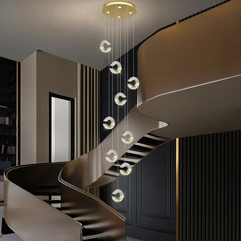 Lustre en cristal de décoration pour une maison contemporaine