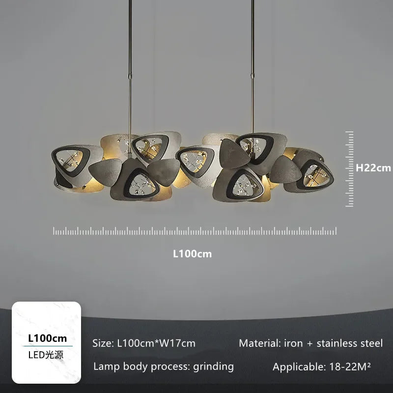 Postmodern LED Lustre Salle à Manger Salon Suspension Lumineuse Longue