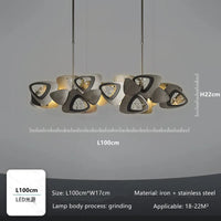 Postmodern LED Lustre Salle à Manger Salon Suspension Lumineuse Longue