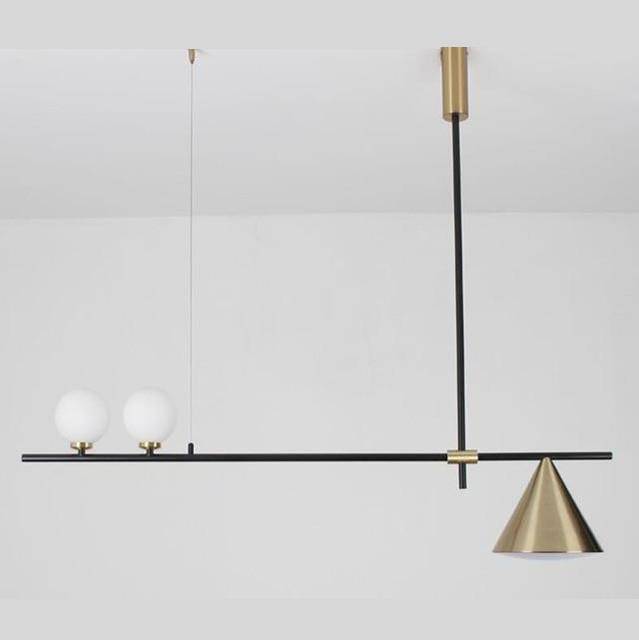 Lustre Magic design boule et cône