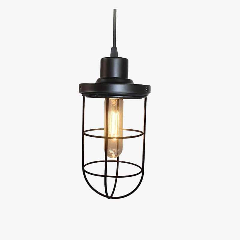 Suspension rétro industriel LED "Cage Light"