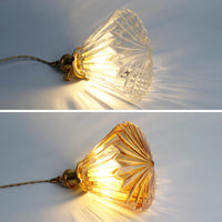 Suspension LED en verre moderne