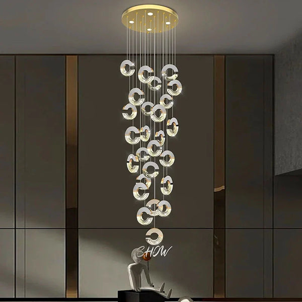 Lustre en cristal de décoration pour une maison contemporaine
