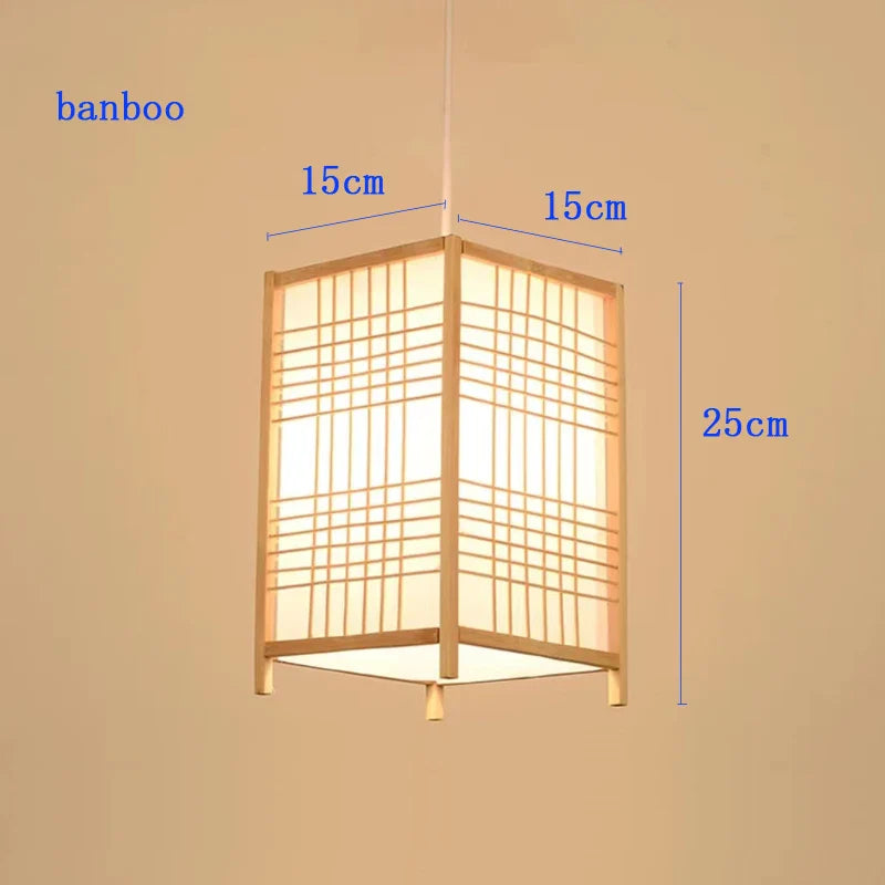 Suspension nordique en bambou contemporain