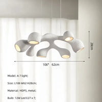 Lustre LED de style Wabi-Sabi japonais pour villa clubhouse duplex