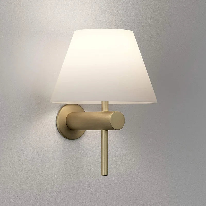 Applique murale nordique minimaliste en tissu et fer pour les hôtels de charme