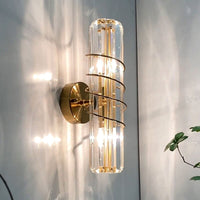 Applique murale dorée en cristal "Luxury Design"