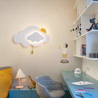 Applique murale pour enfants en forme de nuage : design minimaliste et moderne
