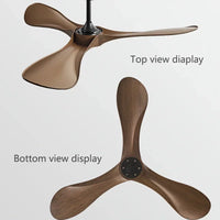 Ventilateur de plafond design à trois pales avec éclairage intégré et commande à distance