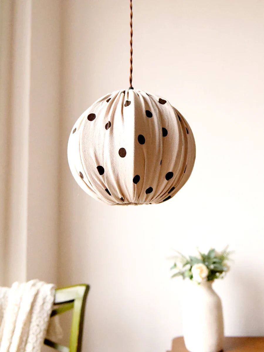 Suspension nordique japonais wabi-sabi en tissu – Style rétro minimaliste