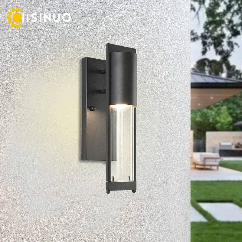 Éclairage mural LED extérieur rétro Vintage Bronze avec ampoule E27 pour jardin et porche - Applique Luminaire robuste et étanche
