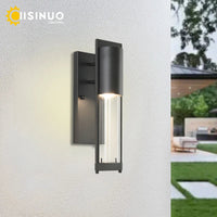 Éclairage mural LED extérieur rétro Vintage Bronze avec ampoule E27 pour jardin et porche - Applique Luminaire robuste et étanche