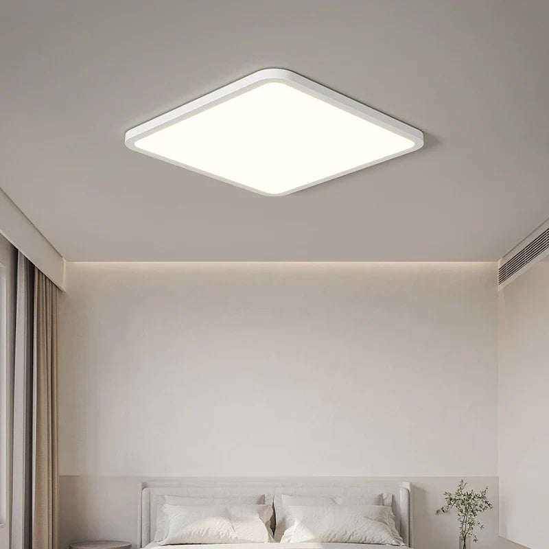 Plafonnier LED Ultra-mince Rectangulaire Minimaliste Scandinave Moderne en Acrylique