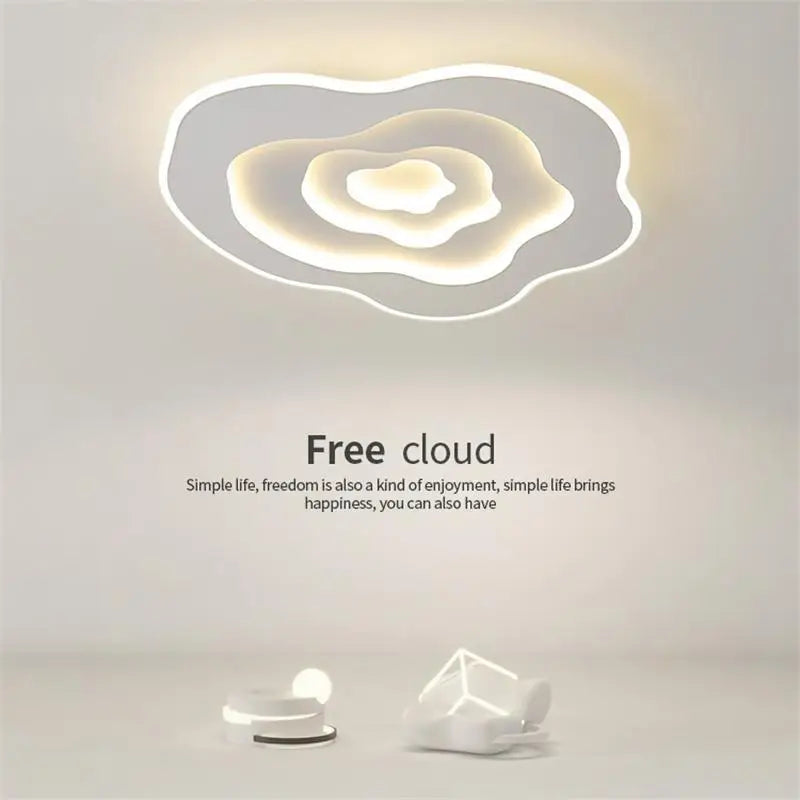 Plafonnier LED Nordique Minimaliste pour une Atmosphère Romantique