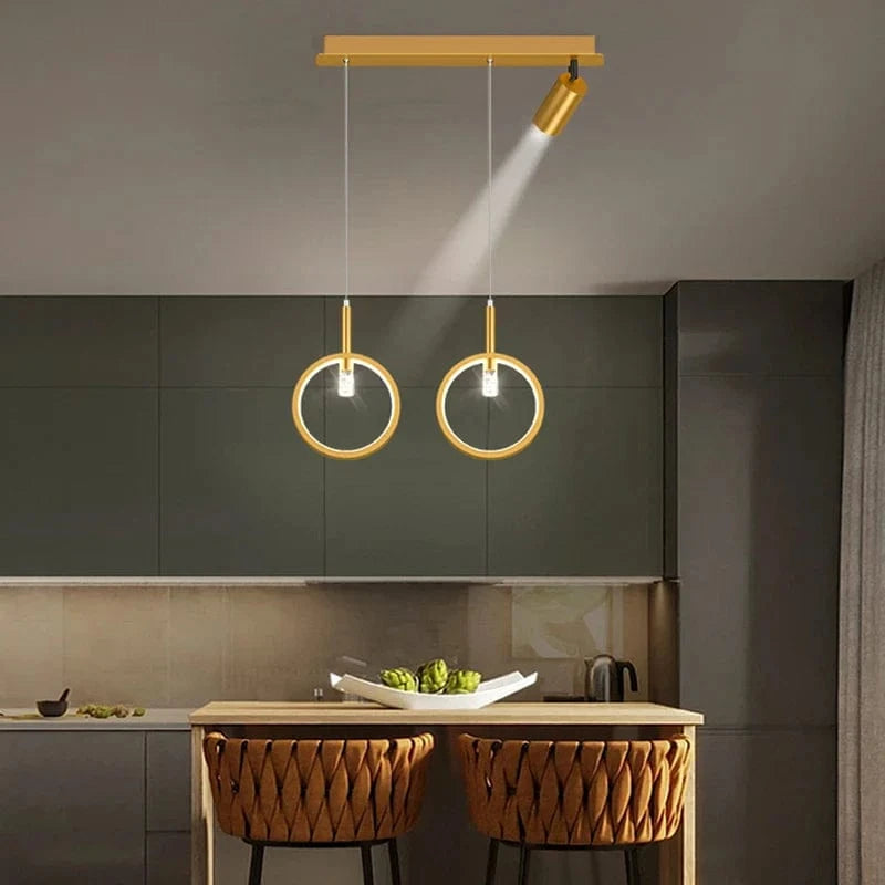 Lustre LED Décoratif pour Intérieur - Éclairage de Plafond