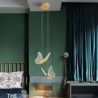 Suspension Lumineuse Papillon en Acrylique