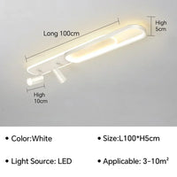 Plafonnier LED moderne avec projecteur pour décoration intérieure