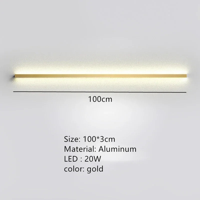 Applique Murale LED Moderne avec Interrupteur de Gradation - Idéal pour une Décoration Élégante