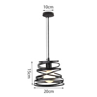 Lustre Suspendu Ruban LED Vintage Moderne Tourbillon