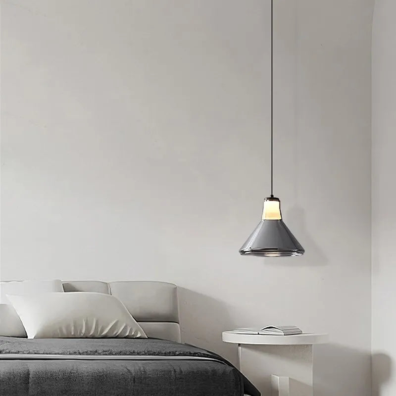 Suspension LED en verre au design nordique minimaliste - Luminairia