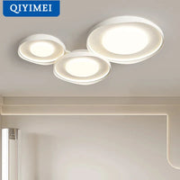Plafonnier circulaire moderne en fer pour éclairage intérieur - Élégance lumineuse