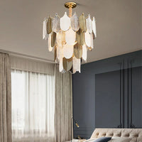 Lustre en Verre LED Design - Suspension Luminaire Acrylique - Élégance Éclairée
