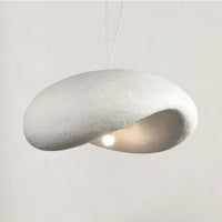 Suspension japonaise Wabi Sabi en ligne blanche pour chambre de restaurant de style nordique