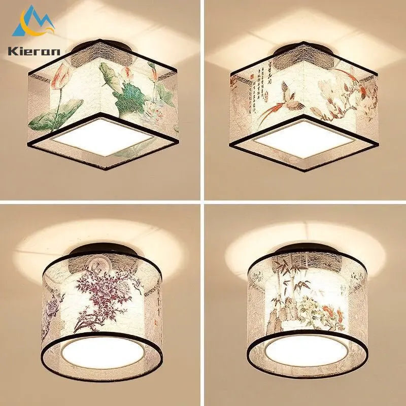 Plafonnier LED Moderne Lotus Oiseau pour Hôtel KTV