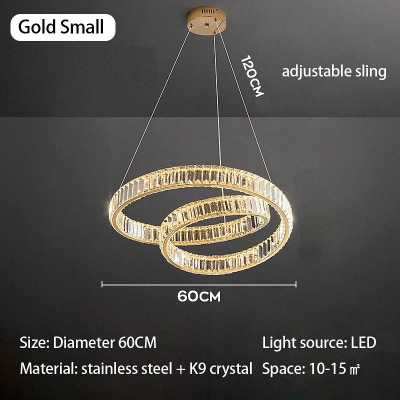 Suspension Cristal LED Luxe - Élégance et Style