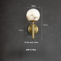 Pingpong World G9 LED Collection - Lustre en marbre suspendu