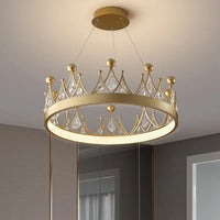 Lustre Moderne Couronne en Cristal pour Salle à Manger et Salon